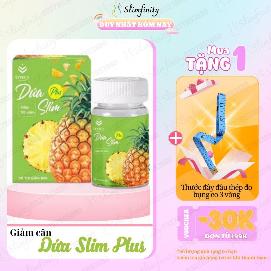 Giảm Cân Dứa Slim Plus Giảm Cân, Giảm Mỡ An Toàn Hiệu Quả