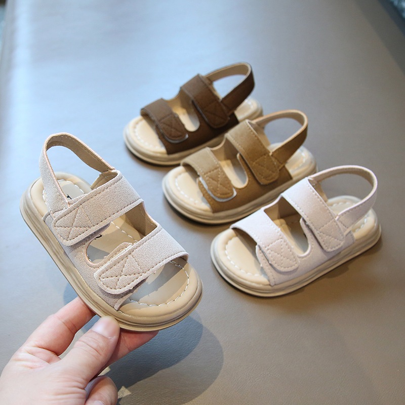 Sandal 2 quai dán thời trang hàng đẹp cho bé trai bé gái đế mềm êm chân chống trơn trượt sz17-26