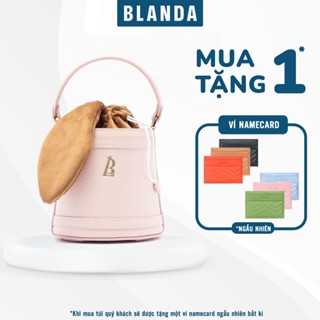 Túi Xách Nữ Mini Hình Trụ Phối Nơ Chất Liệu Da Bò Cao Cấp Nhập Khẩu Từ Ý Blanda 9TNBM131