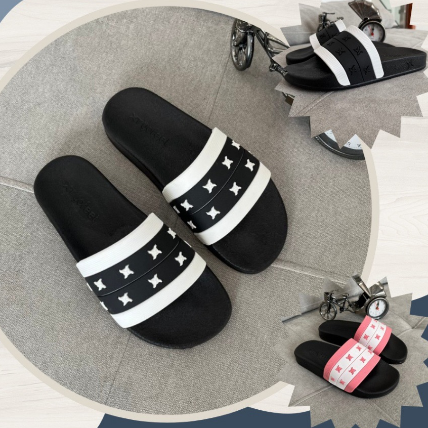 Dép lê nam nữ quai ngang dép LOGO XT YOFEET hot trend