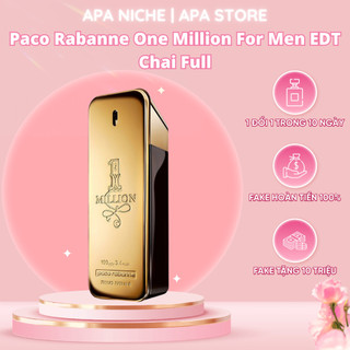 [Mã WCP062 giảm 30% đơn 120.000Đ] Nước Hoa Nam Paco Rabanne 1 Million EDT Chai Full 100ml Apa Store