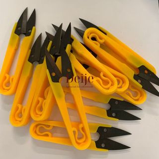 Hộp 12 cây kéo cắt chỉ, bấm chỉ cán vàng
