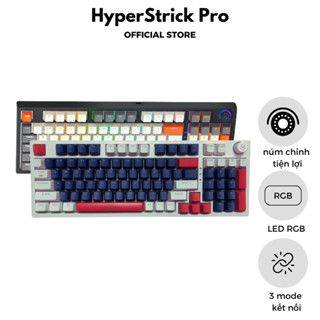 Bàn phím cơ Leaven H96 không dây, Bàn phím cơ Bluetooth 96 phím, hotswap, keycap xuyên LED, LED RGB, bảo hành