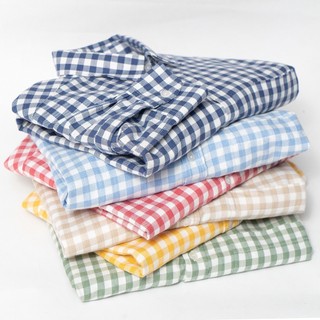 Áo sơ mi caro dài tay SEOUL, vải cotton cao cấp, phom dáng hàn quốc trẻ trung, thanh lịch