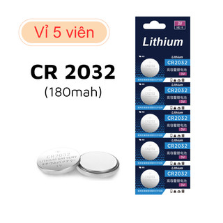Vỉ 5 viên pin cr2032, pin cmos lithium 3v cr2032