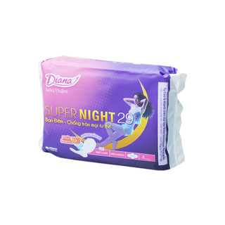 Băng vệ sinh Diana Super Night Ban đêm 29cm loại 4 miếng