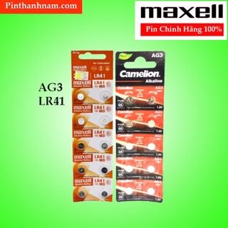 Pin LR41 AG3 Maxell Camelion Vỉ 10 Viên Dung Lượng Cao