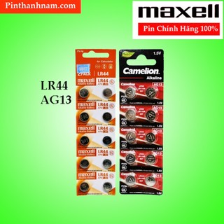 Pin LR44 AG13 Maxell Camelion Vỉ 10 Viên Dung Lượng Cao