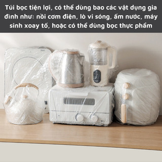 Màng bọc PE chống bụi bảo vệ đồ dùng set 50 cái size 60x70cm túi phủ đa năng tiện lợi giúp bảo quản vật dụng gia đình