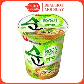 Mì chay rau củ soon vegie nongshim ly 67g