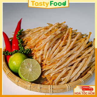 Khô Cá Thiều Que Cắt Sợi Tẩm Vị Ăn Liền Tasty Food Hũ 300G | Hàng chất lượng loại nhất