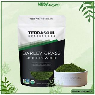 Bột nước ép cỏ lúa mạch hữu cơ - Terrasoul Superfoods - 141g