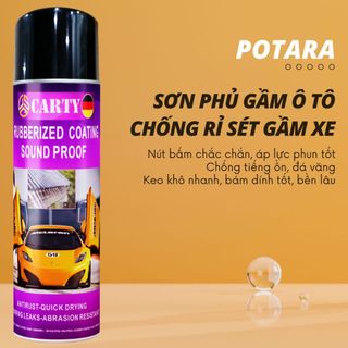 Sơn phủ gầm ô tô - chai xịt phủ gầm ô tô - tự xịt tại nhà, siêu dính, cao su non chống ồn 700ml