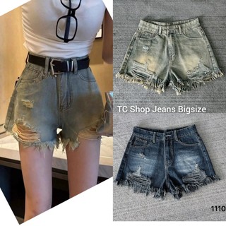 TCSHOPJEANS Quần Short Sooc Đùi Rách Bigsize Xanh Bụi Và Xanh Đậm Ms 1110