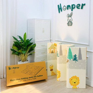 Thảm gấp XPE Hàn Quốc thương hiệu Honper chống va đập chống xước an toàn cho bé phân phối chính hãng