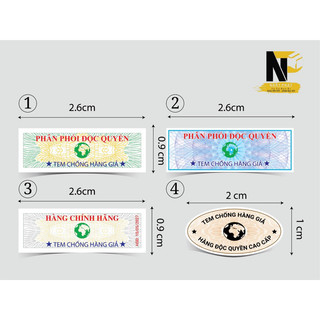 Tem Vỡ Niêm Phong ( 100 tem)Decal 0.9cm x 2.6cm