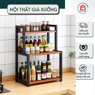 Kệ gia dụng, kệ để gia vị nhà bếp, dễ lắp ráp , liên kết chắc chắn - NỘI THẤT GIÁ XƯỞNG