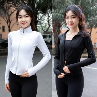 Áo khoác thể thao dài tay nữ REETA tập gym,yoga,aerobic...phom ôm body chất vải cao cấp mềm mịn,dày dặn,co giãn  - A2515
