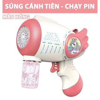 Đồ chơi súng bắn bong bóng xà phòng Cánh Tiên chạy pin cho bé thỏa sức vui chơi