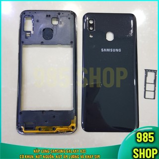 Ss a20 nắp lưng samsung galaxy a20 có khung, nút nguồn, nút âm lượng và khay sim - 985 shop