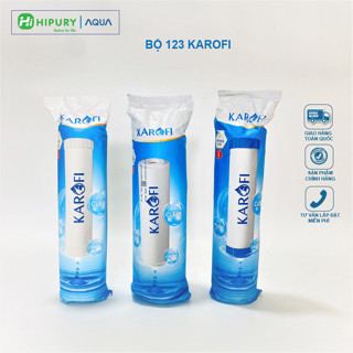  Bộ 3 Lõi lọc nước KAROFI 1,2,3 chính hãng dùng cho máy lọc nước RO 