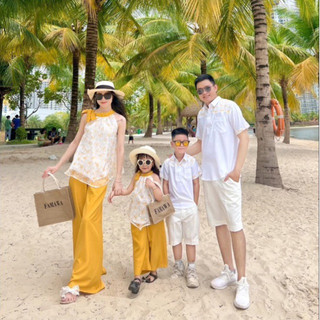 Set đồng phục gia đình đi biển - đồ gia đình đi du lịch - đồ đôi- đồ mẹ và bé By FAMAWA
