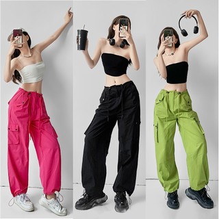  Quần túi hộp nữ dây rút phong cách thể thao mặc đi chơi - nhảy dance - tập Aerobic cá tính - CRP01 