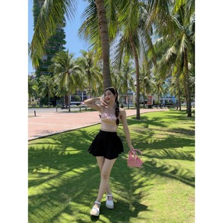 April6 | áo lụa hai dây nhúng ngực
