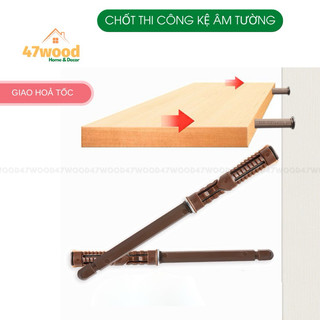 Chốt âm kệ tủ treo tường 47wood - Ty âm kệ treo tường, phụ kiện thi công nội thất