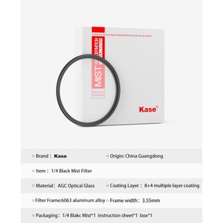 Kính lọc filter kase black mist 1/4 size 52, 55, 77