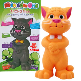 Đồ chơi mèo cảm ứng thông minh 4 in1 ghi âm- hát- kể chuyện- cảm ứng bằng nhựa cao cấp