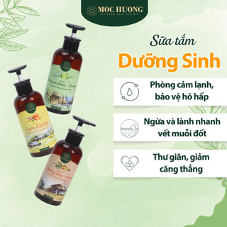 Sữa Tắm Dưỡng Sinh MỘC HƯƠNG chăm sóc sức khỏe chủ động, thư giãn, an lành từ thảo mộc bản địa