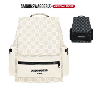 Balo Thời Trang SAIGONSWAGGER® Hoạ Tiết Caro Đi Học Versatile Checked Backpack Laptop 16inch