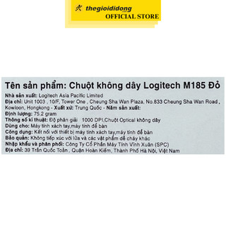Chuột Không dây Logitech M185
