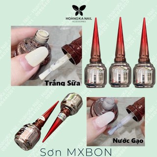  Sơn mxbon chính hãng trắng sữa_trắng thạch gạo ngà,kem_sơn gel trắng sữa trắng ngà kem-Phụ kiện nail Hoàng Ka 