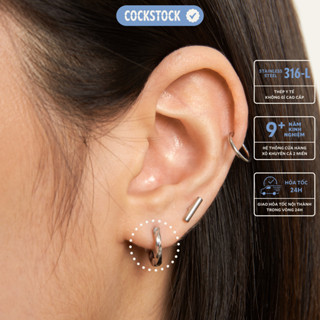 Khuyên tai vòng xoắn Classic Rock CockStock