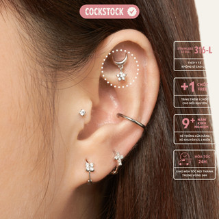 Khuyên tai trăng sao thả đá Blink Moonstar Drop Earring CockStock