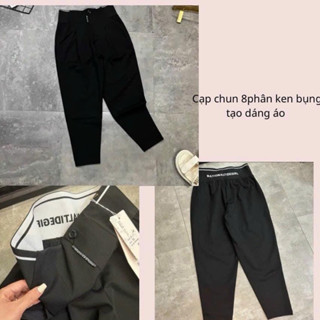   BIGSIZE 90kg  Quần baggy nữ chất umi có size bigsize cao cấp co giãn 4 chiều mặc thoải mái xưởng may hạnh ngân M94 