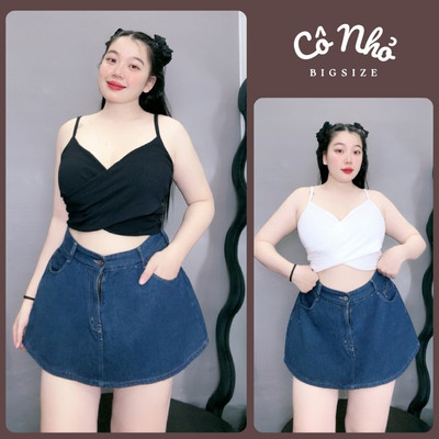Áo Kiểu Bigsize Nữ Dáng Áo 2 Dây Vạt Đắp Chéo Vải Thun Gân Co Giãn Mùa Hè Vải Thun Gân G104