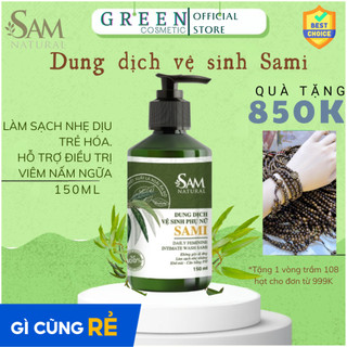 Dung Dịch Vệ Sinh Phụ Nữ Sami Chiết Xuất Lá Xoài Ấn Độ 150ML, dung dịch vệ sinh làm hồng mịn se khít vùng kín