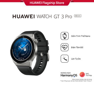  Đồng Hồ Thông Minh HUAWEI WATCH GT 3 Pro | Gốm tinh thể nano | Điện tâm đồ | Lặn tự do | Hàng Phân Phối Chính Hãng 
