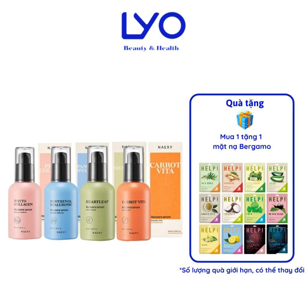 Tinh chất serum phục hồi Naexy Recovery Serum Dưỡng ẩm & Làm sáng da Hàn Quốc 50ml