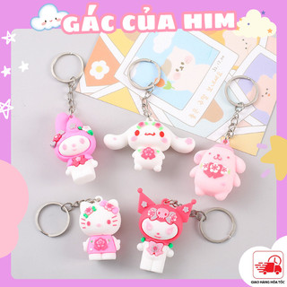 Móc Khóa Hình Chú Chó Sanrio Màu Macaron Dễ Thương