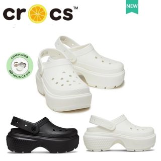Dép Cross stomp sandal nữ đế cao 7CM sục đi biển Thời trang thoải mái dép chống trơn trượt,KORO