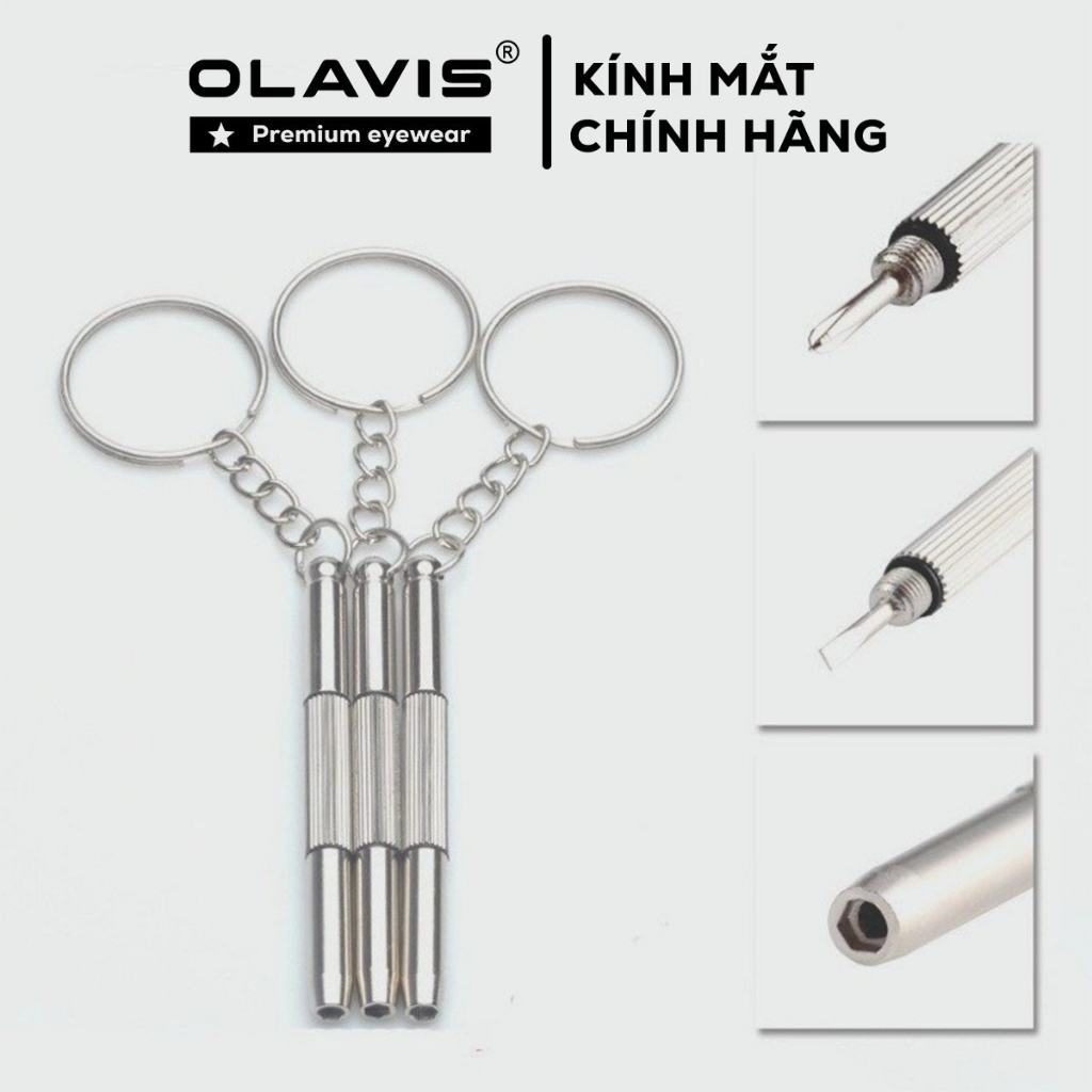 Móc khóa tua vít sửa mắt kính vặn ốc kính mắt đa năng OLAVIS MV
