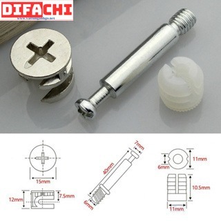 Ốc cam liên kết gỗ, ốc cam 3 thành phần kích thước dài thân 40mm có bán lẻ từng bộ riêng cho khách hàng