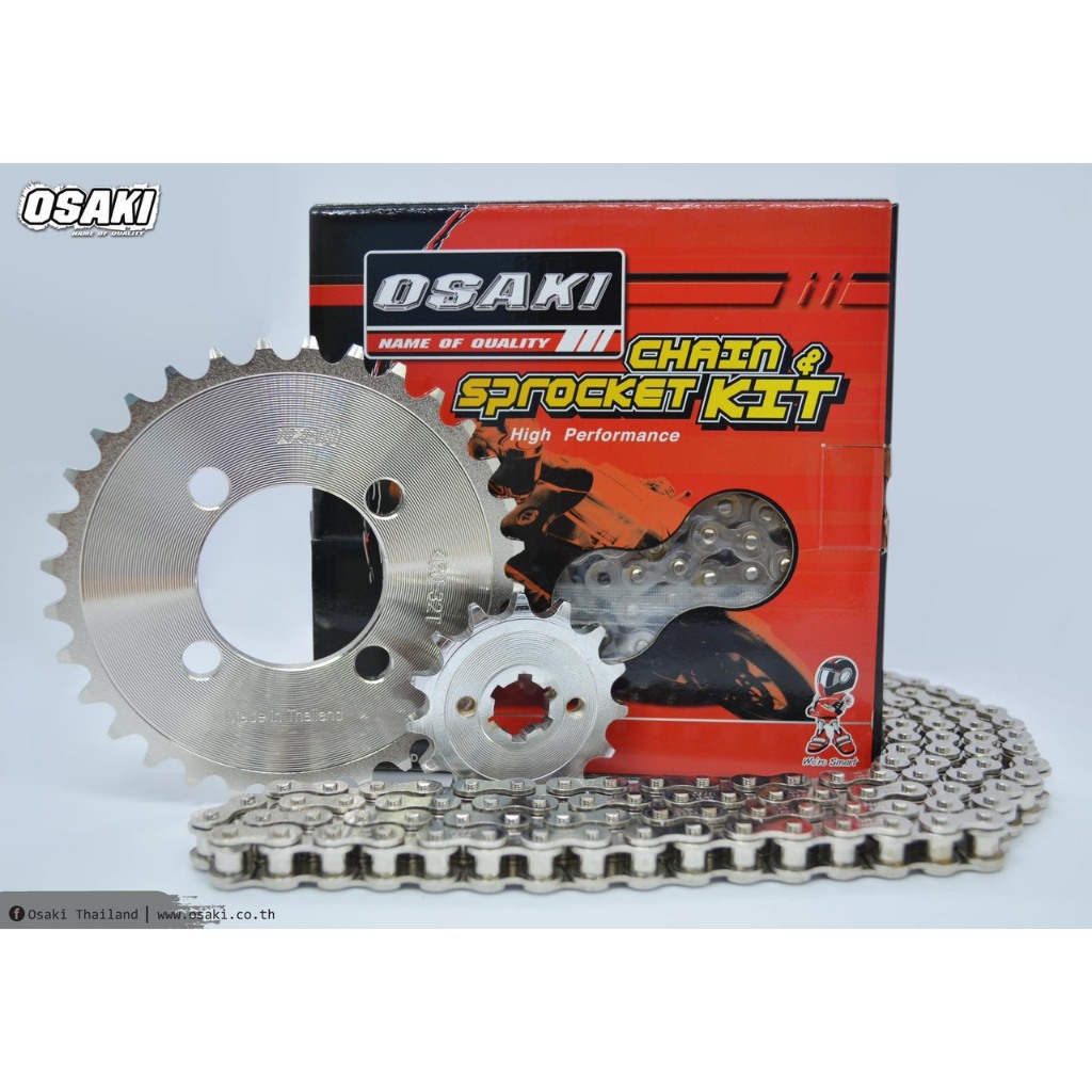 Bộ nhông sên dĩa osaki Thailand cho xe Wave,Dream,Future,MSX125.