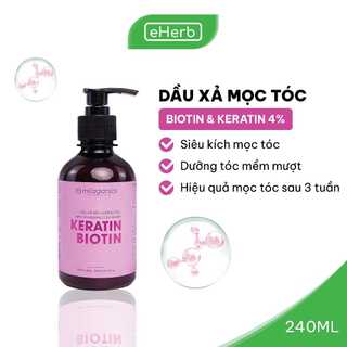 Dầu Xả Tóc Biotin & Keratin 4% Siêu Tăng Cường Mọc Tóc, Dưỡng Mềm, Ngừa Rụng MILAGANICS 240ml (Chai)