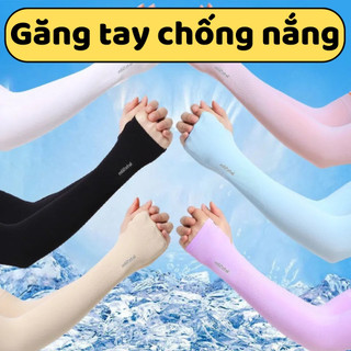 Găng tay chống nắng chống tia uv, ống tay chống nắng xỏ ngón chất liệu co giãn 4 chiều thoáng mát thấm hút mồ hôi
