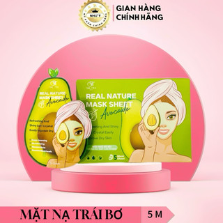 Mặt nạ trái bơ real nature mask sheet